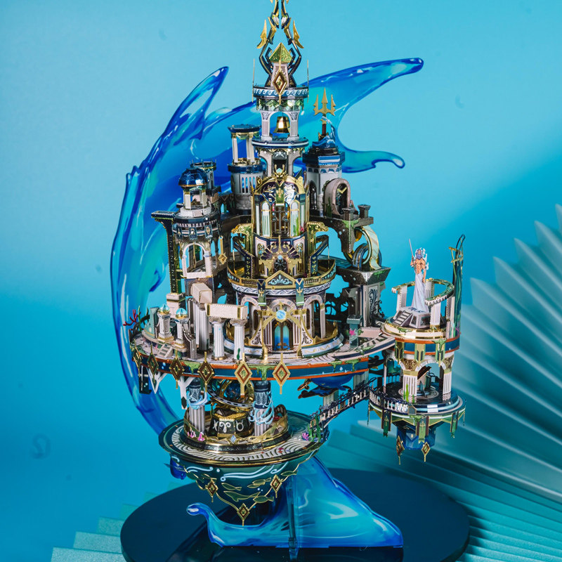 艺模亚特兰蒂斯金属拼图立体拼装模型高难度玩具diy拼图