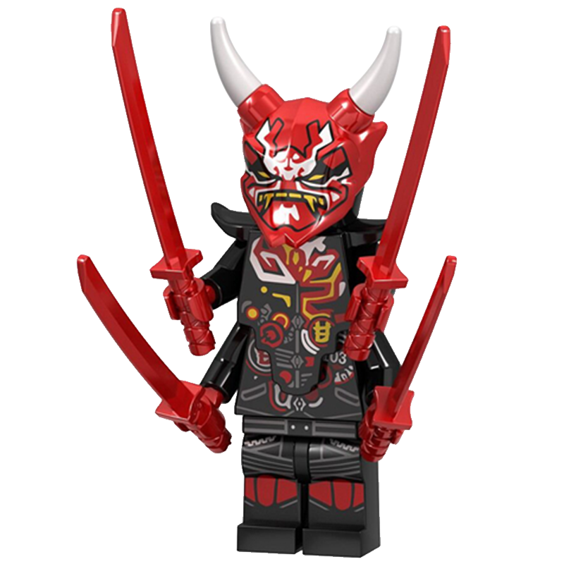 2022晴美玩具生人先生面具新款反派忍者幻影塑料积木