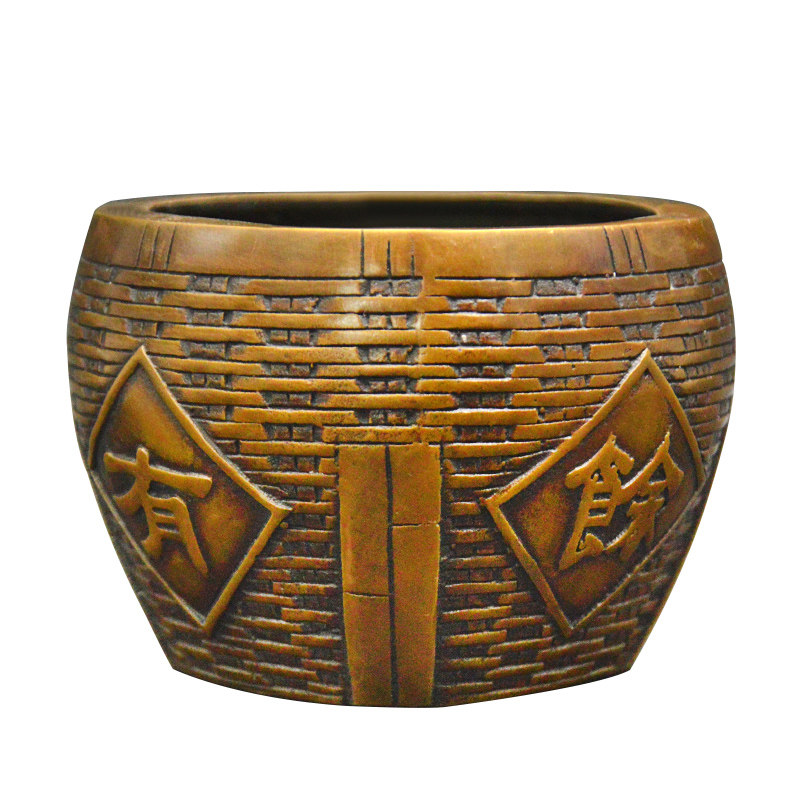 摆件招财进宝纯铜粮仓米斗聚财旺财摆件