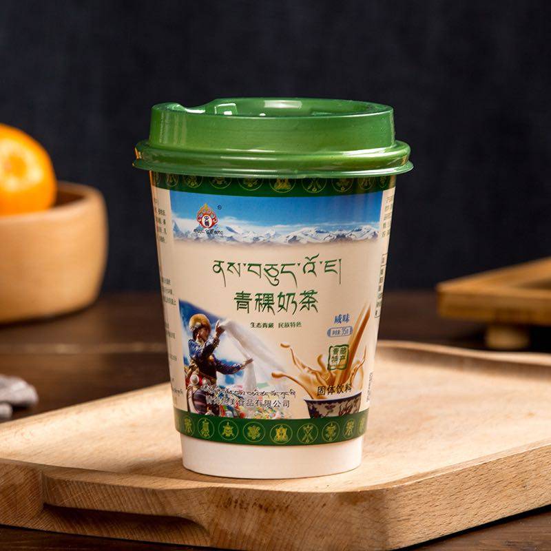 奶茶35g杯装食品速溶下午茶咸味青海酥油青稞杯装奶茶