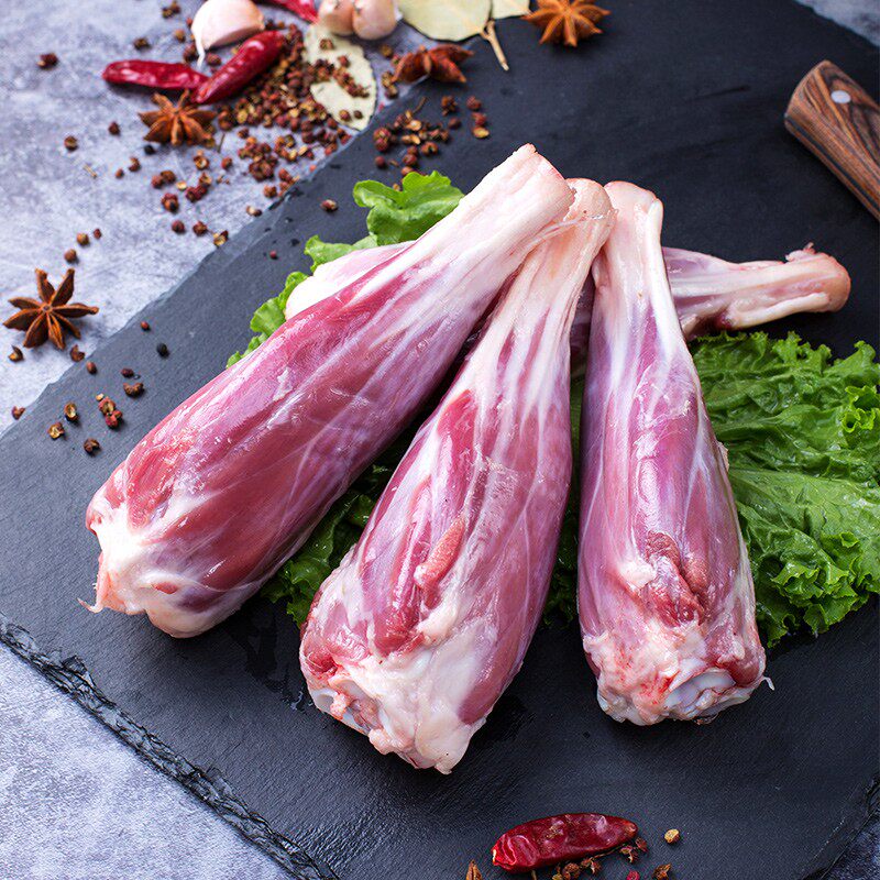 千户侯 右玉羊小腿4根新鲜羊肉羊腿1000g羊肉新鲜烧烤食材