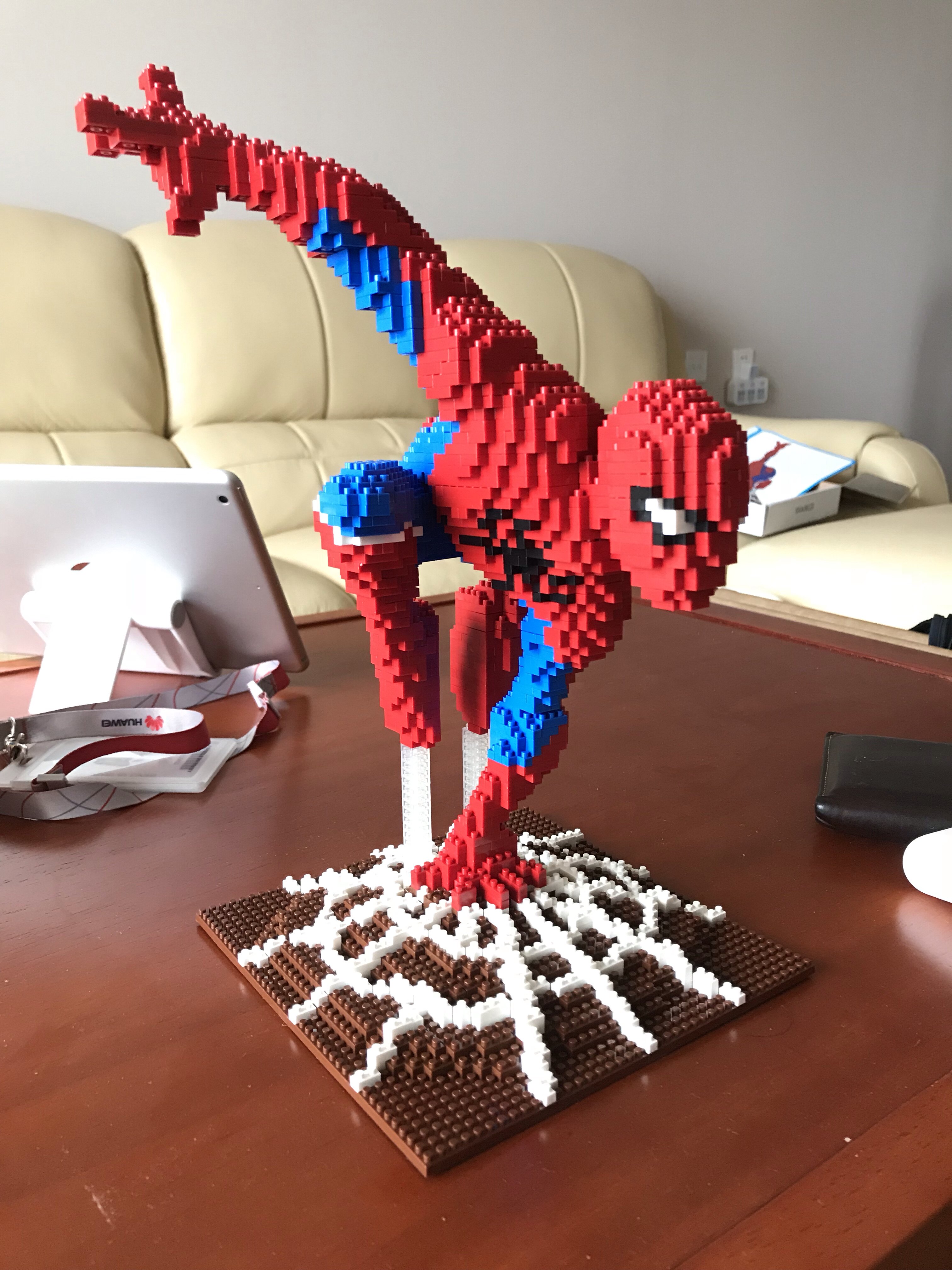 匹配乐高漫威蜘蛛侠小颗粒积木拼装益智玩具高难度成年人儿童礼