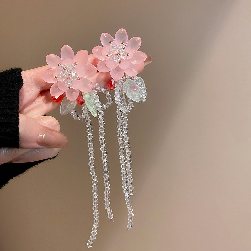 高级夸张耳环感重工大花朵耳饰轻奢名媛新娘耳钉