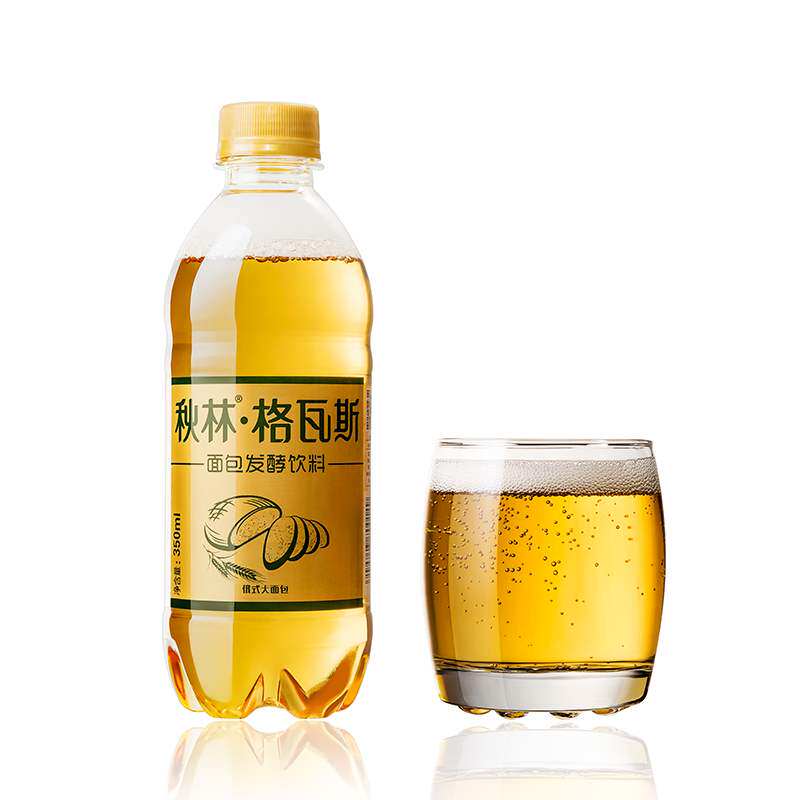 新货秋林格瓦斯面包发酵饮品哈尔滨特产350ml12瓶碳酸饮料