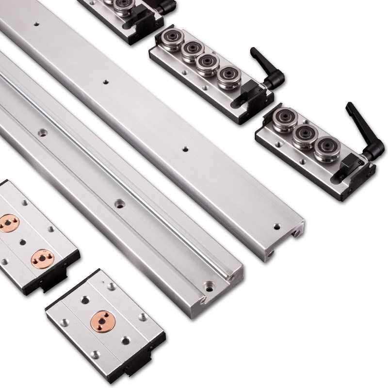 35n滑轨轴承钢内置双轴心直线导轨sr1520滚轮滑块光轴铝方型25