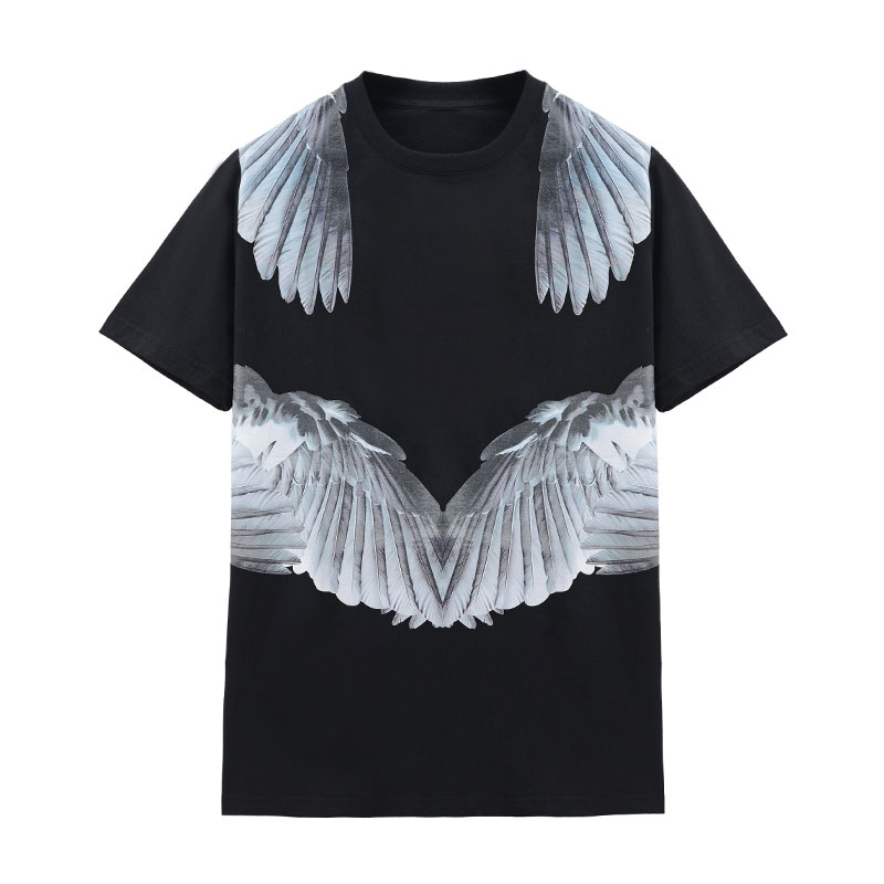 aolinps潮牌 天使翅膀t恤 春夏男女款短袖情侣经典款T恤 宽松短袖