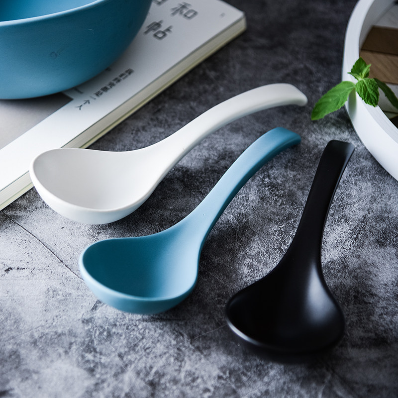 陶瓷特大号长柄汤勺家用砂锅餐厅火锅汤锅大汤汤勺