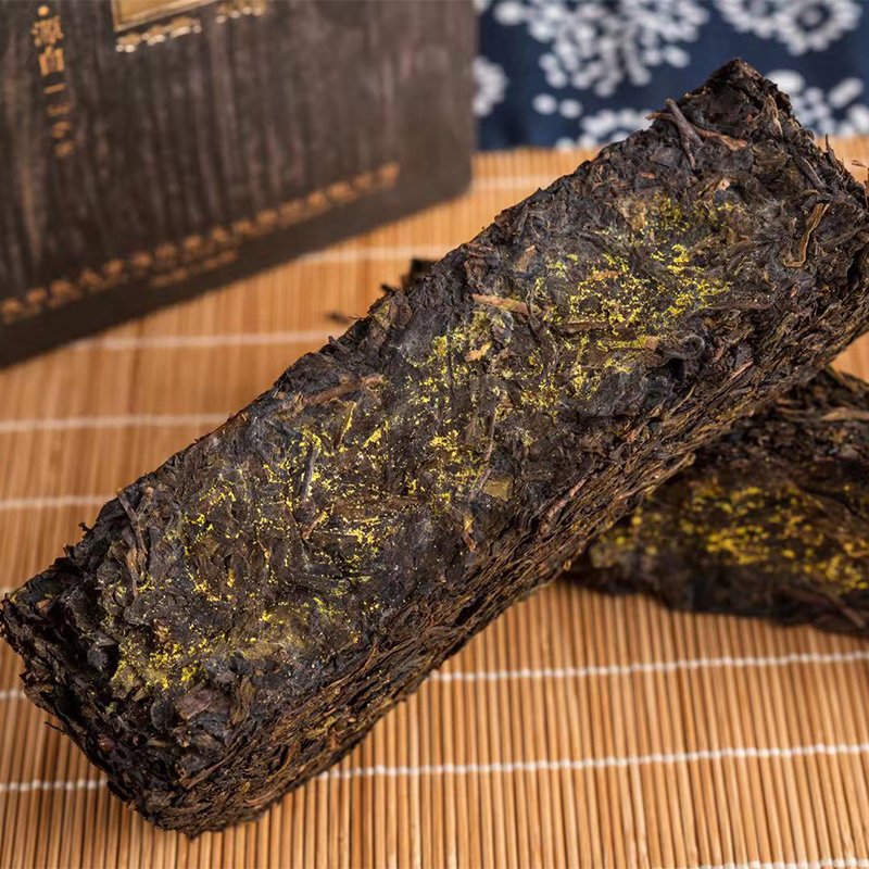 泾阳茯茶官茶正宗金花茯砖特级砖茶陕西特产其它黑茶