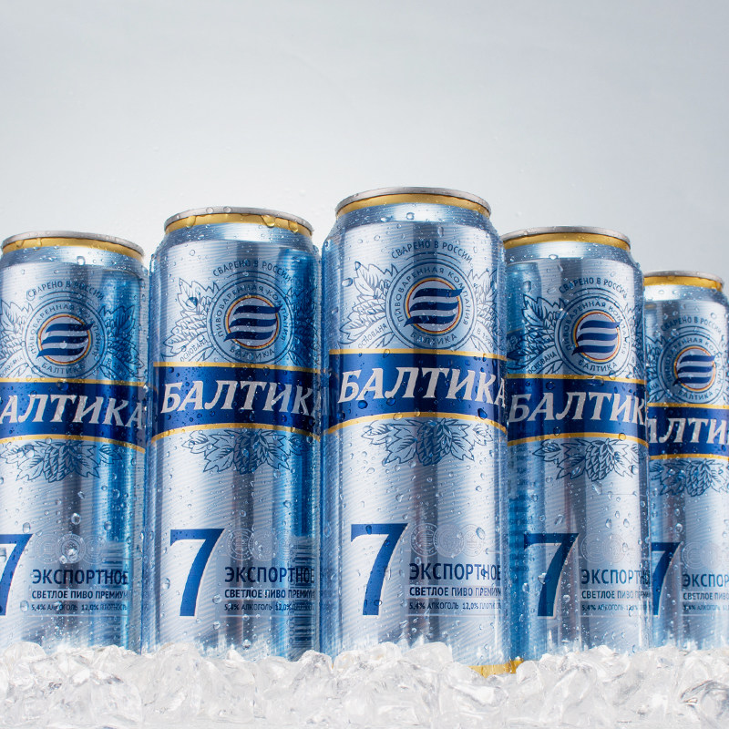 啤酒俄罗斯国家进口波罗的海7号大麦麦精450ml整箱啤酒