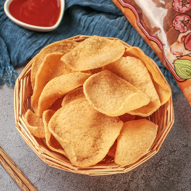 虾片油炸泰国龙虾片自己大虾2袋原装500g宋卡膨化食品