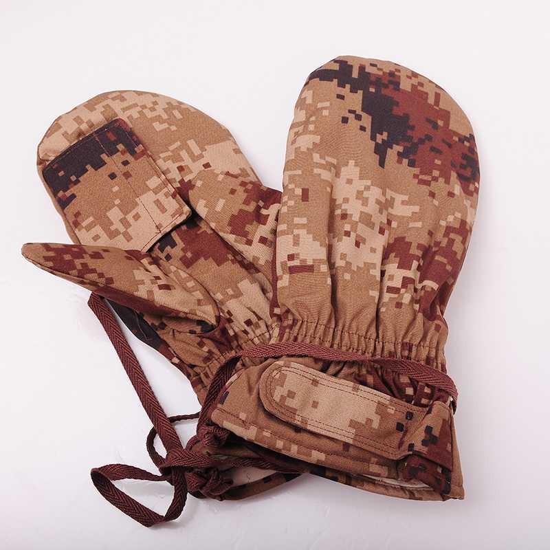 配发正品07外手套荒漠户外数码迷彩棉手套冬季防寒军迷加厚手闷子