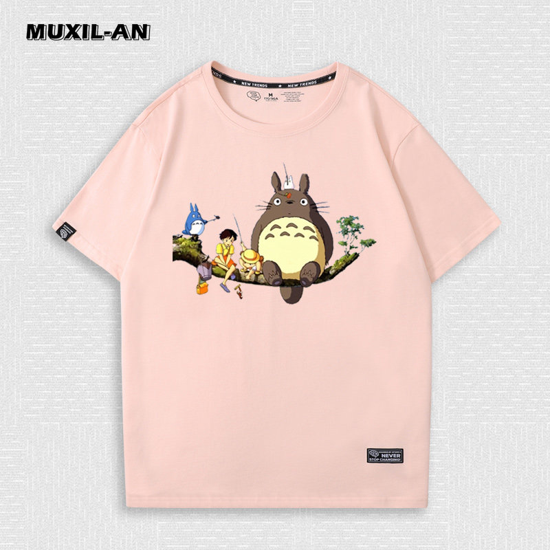 宫崎骏动画千与千寻周边衣服龙猫无脸男短袖情侣情侣装t恤