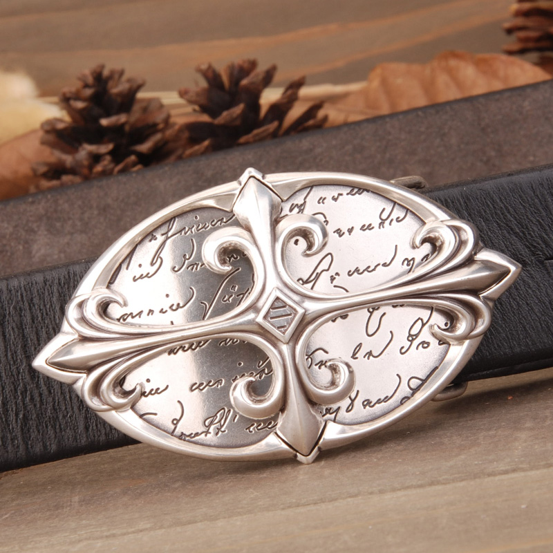 纪桑妮男士H扣真皮头层牛皮纯铜扣网红裤腰带 时尚韩版双面用皮带