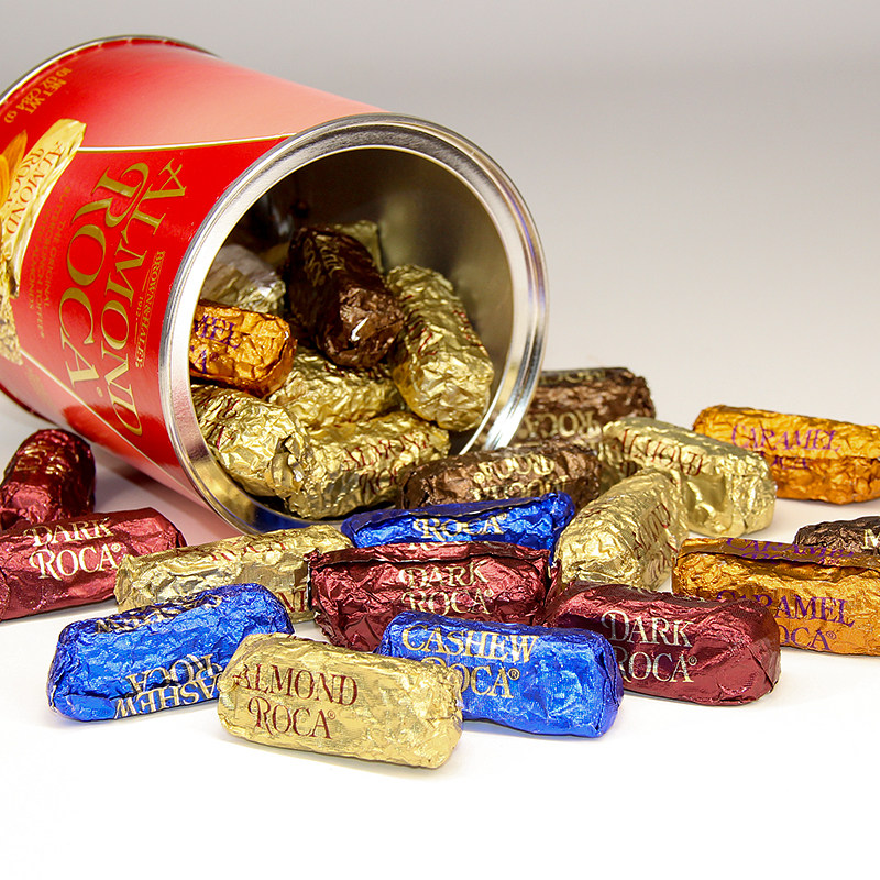 美国进口almondroca乐家杏仁糖扁桃仁糖黑巧克力糖果