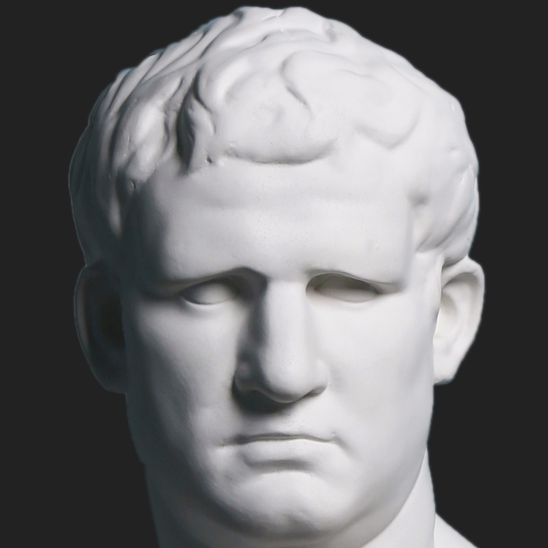 阿格里巴石膏头像学生用美院推荐美术教具庆典礼道具家庭家居家用迷你