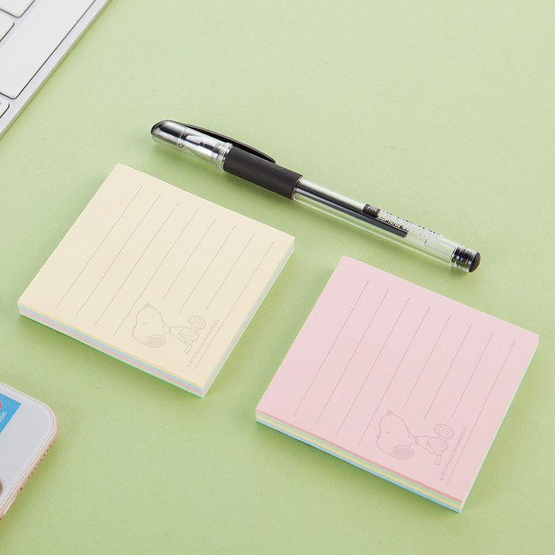 晨光女学生少女卡通可爱小清新正方形便签本文具次贴便签本