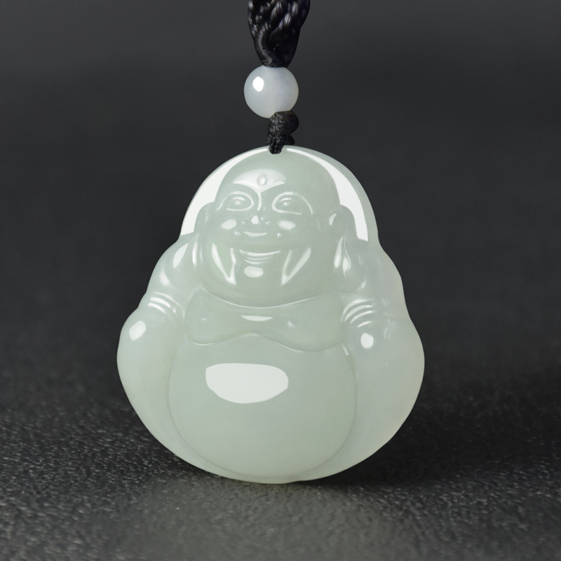 吊坠和田弥勒玉佛女款玉坠项链玉石挂件佛公颈饰
