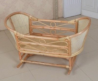 摇床摇摇藤编真藤椅宝宝摇篮婴儿篮床摇椅儿童摇篮