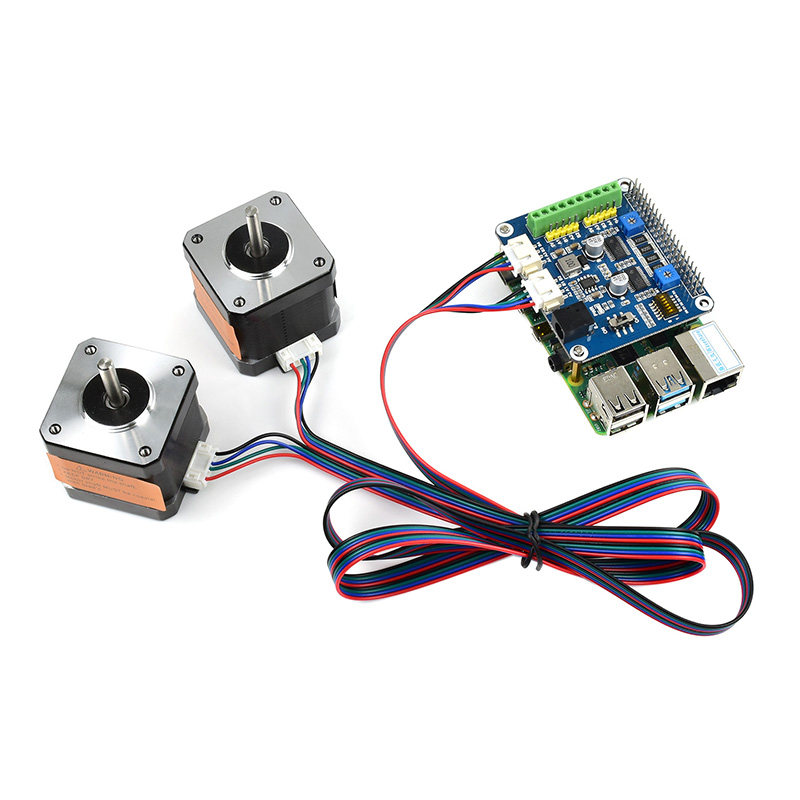 电机树莓步进驱动扩展展板drv8825模块两路进步开发板