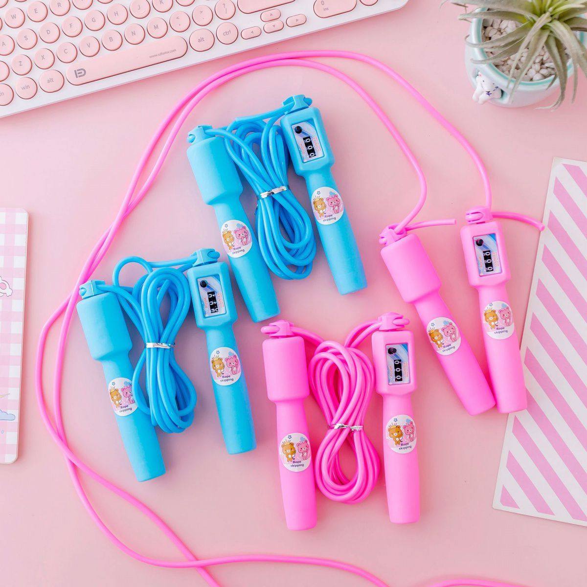 儿童跳绳单人幼儿园学生运动初学可调计数器绳子花式跳绳