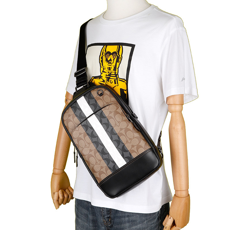 coach蔻驰男包男士graham系列胸包斜挎包背包单肩男士包袋