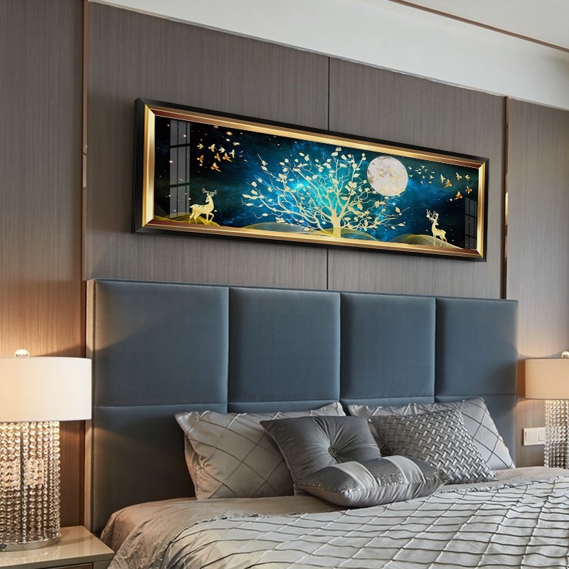 床头卧室装饰画欧式壁画客厅挂画现代简约餐厅油画现代装饰画