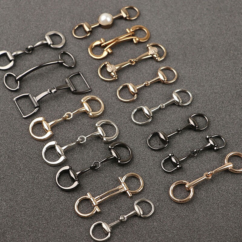 皮鞋装饰品五金配件金属男女豆豆鞋子搭扣鞋扣