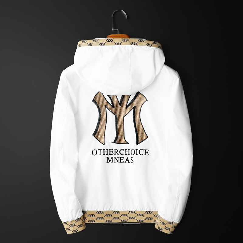 杰尼森威登 欧洲站春秋夹克衫男士连帽潮牌ny刺绣休闲薄款外套男