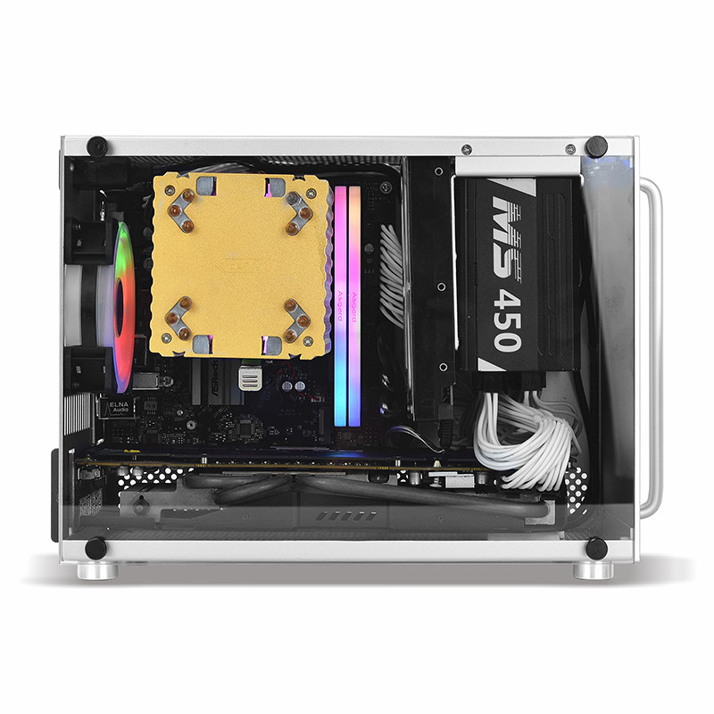 机箱酷鱼s4迷你itx台式机电脑sfx电源显卡机箱