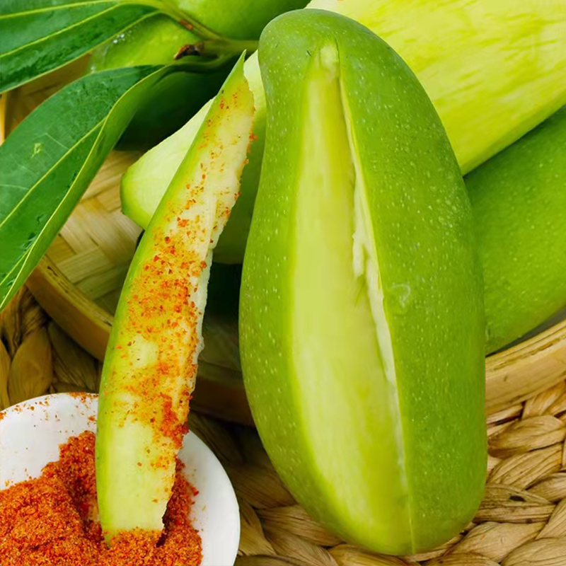 新鲜酸脆生吃芒果水果9斤海南应季酸野腌芒果生青芒果整箱象牙芒