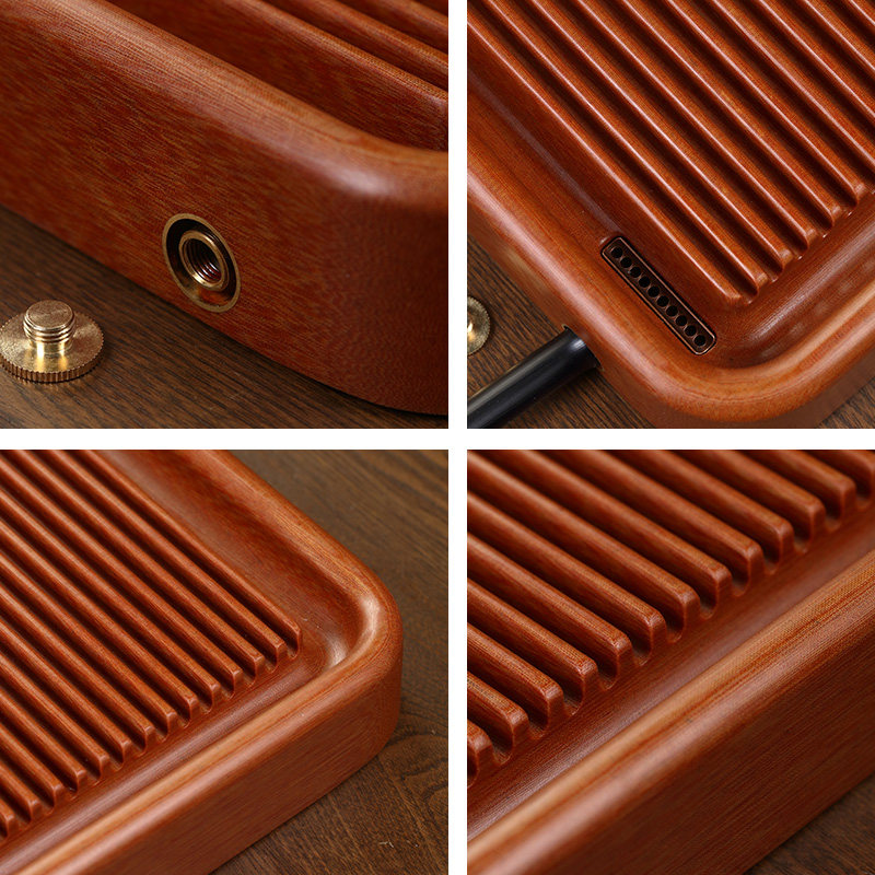 黄料胶木台湾茶具功夫茶功夫干泡家用轻奢简约茶盘