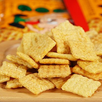 琥珀小米锅巴25g*20包装 麻辣牛肉味饼干8090怀旧休闲小零食