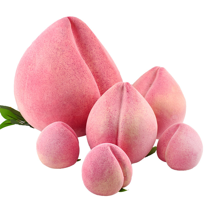 仿真水果水蜜桃子真大仙桃模型寿桃玩具敬佛仿真果蔬