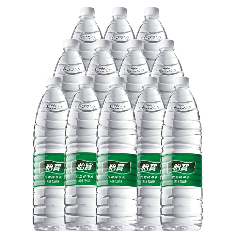 怡宝纯净水1555ml*12瓶整箱怡宝1.5l大瓶饮用水
