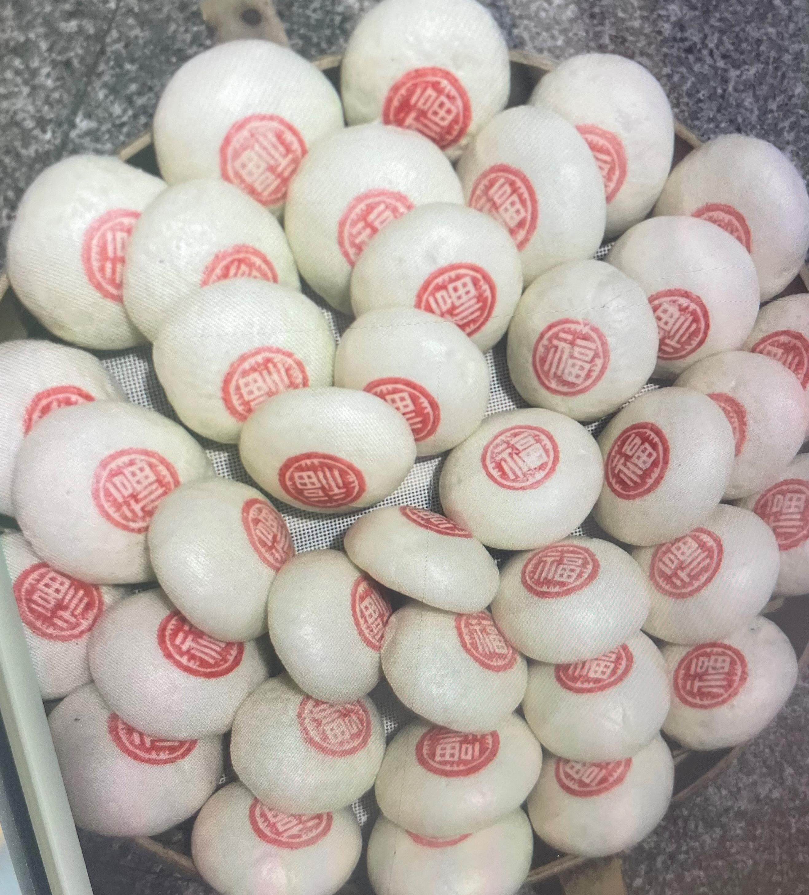 馒头宁波余姚特产豆沙喜事上梁结婚乔迁酒宴中式糕点