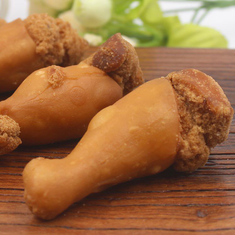 (礼盒装买1送1)网红鸡腿酥香素鸡腿油炸香酥凤梨酥皮新炸开口笑