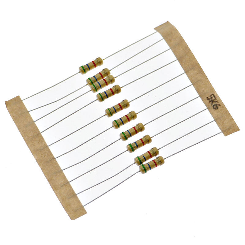 精度包精度元件电阻器四色30种05w常用3m直插电阻器