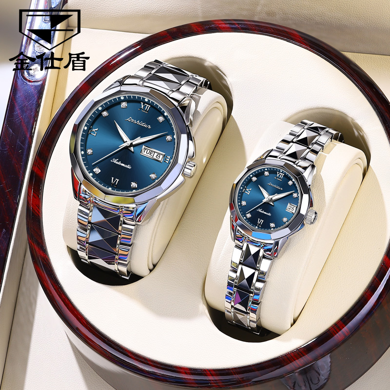 情人节2022年新款名牌情侣手表一对机械表男女士情侣款1314对表