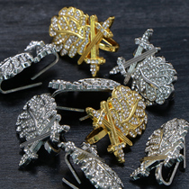 Prussian diamond gold and silver double sword without sisal oak leaf Perchapters Deutsche Iron Cross Cavaliers badge badge