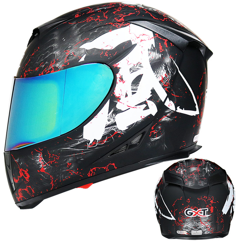 gxt摩托车头盔全覆机车全盔男女秋冬防雾个性摩托车头盔