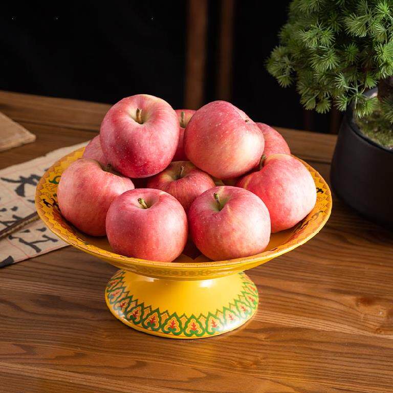 果盘水果神台贡奉高足盘子室内供佛佛前家用果盘