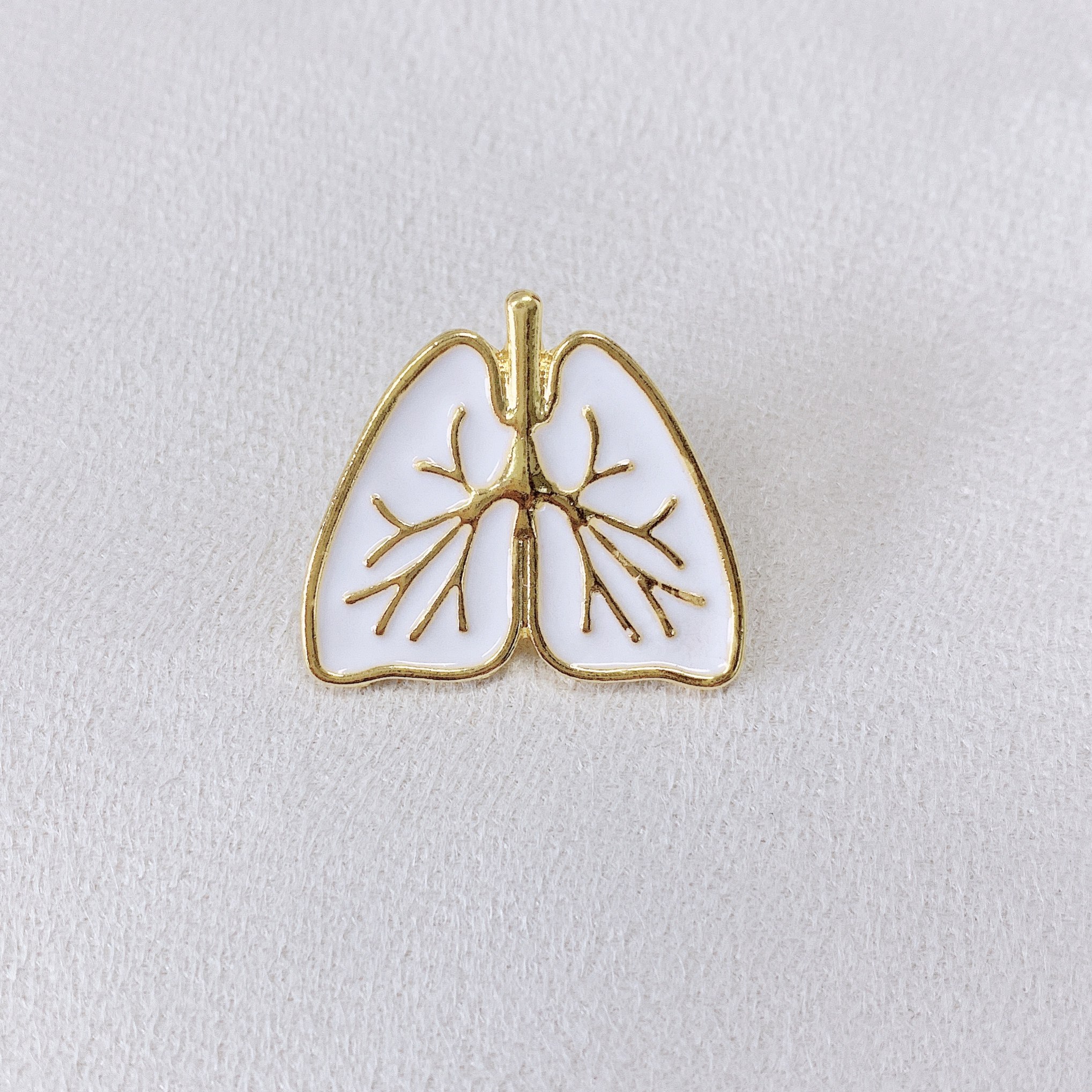 科研niudr.niu文创肺部图案胸针徽章合金文化创意邮册