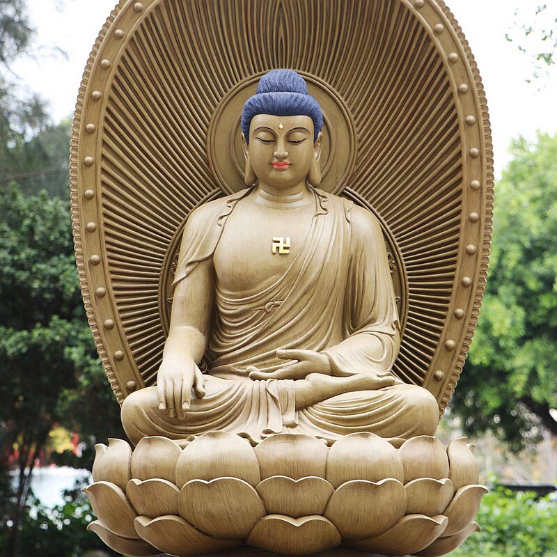 木雕一佛弟子海南香木大型佛像寺庙摆件