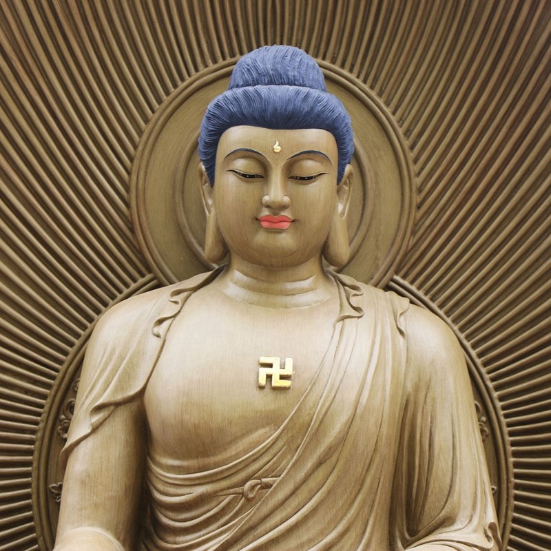 木雕一佛弟子海南香木大型佛像寺庙摆件