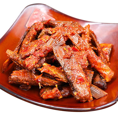 狄师傅洞庭湖鱼尾168g湖南特产麻辣鱼排鱼块特辣精品包装即食零食