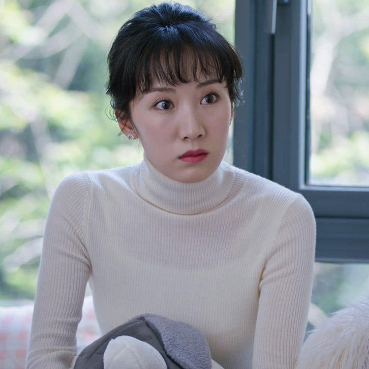 都挺好李念朱丽同款打底衣女高领春装2019长袖修身针织衫白色毛