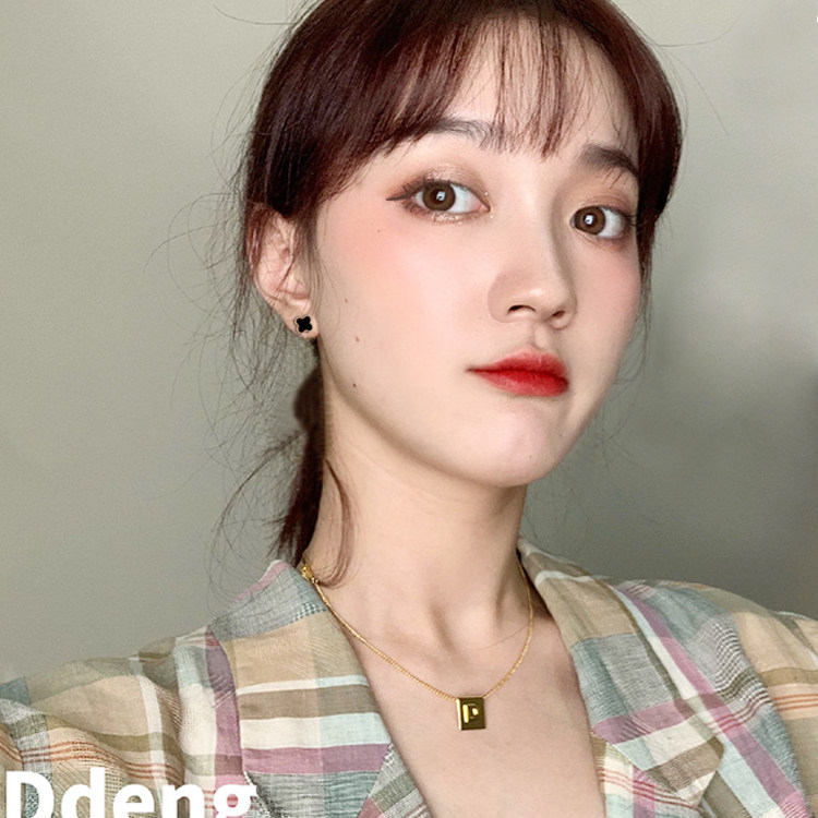 韩国纯银针四叶草耳钉气质长款个性百搭长款耳环吊坠简约耳坠流苏