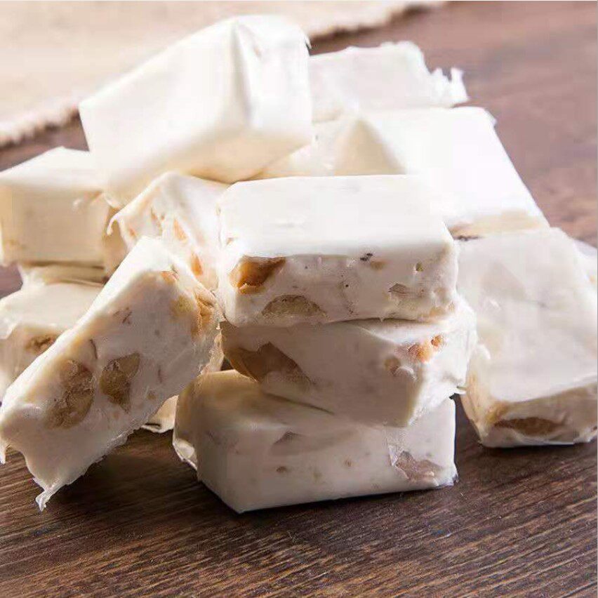 上海花生牛轧糖500g老式糖不粘牙牙喜奶糖童年糖果