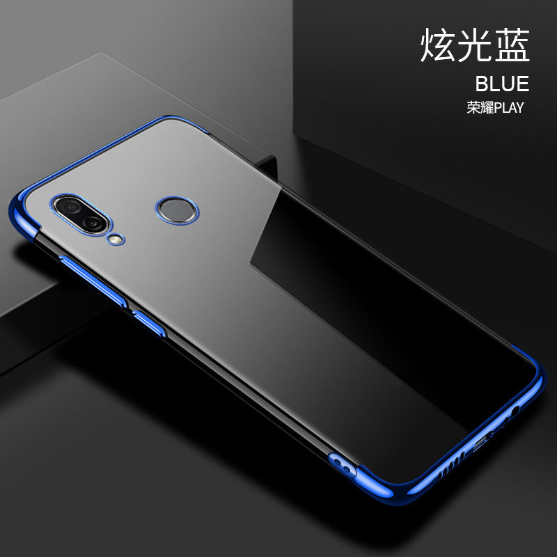 华为荣耀play手机壳电镀cor-al10透明软壳硅胶cor-tl10后盖套纯色cor