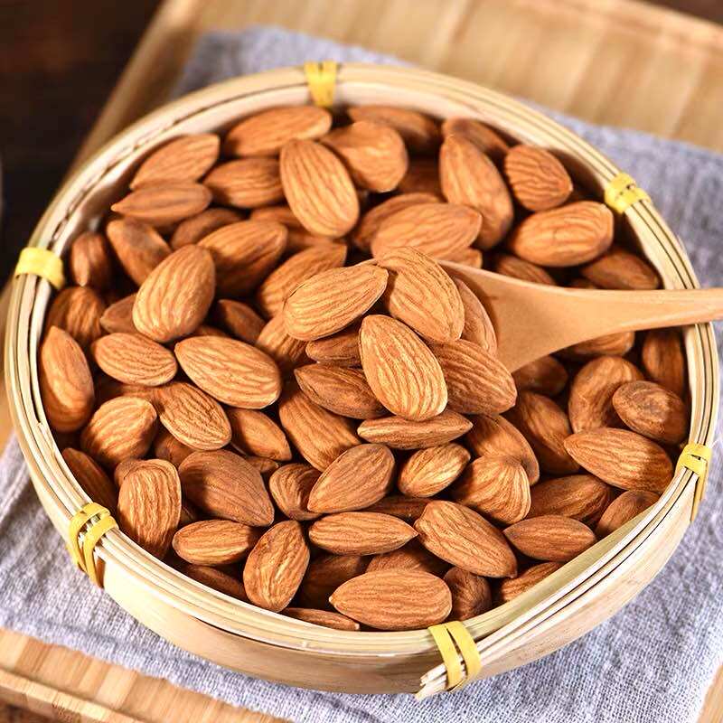 新货原味巴旦木仁500g美国大杏仁扁桃仁散装坚果零食干果整箱5斤 - 知